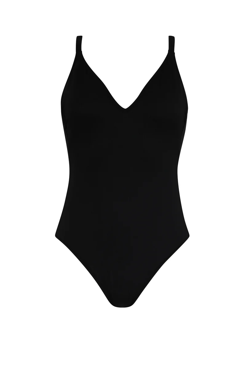 Solid Cross Swimsuit