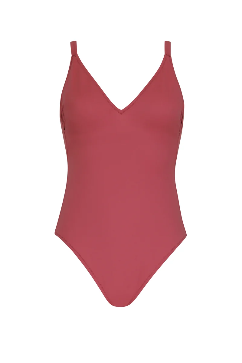 Solid Cross Swimsuit