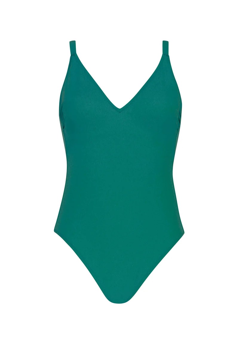 Solid Cross Swimsuit