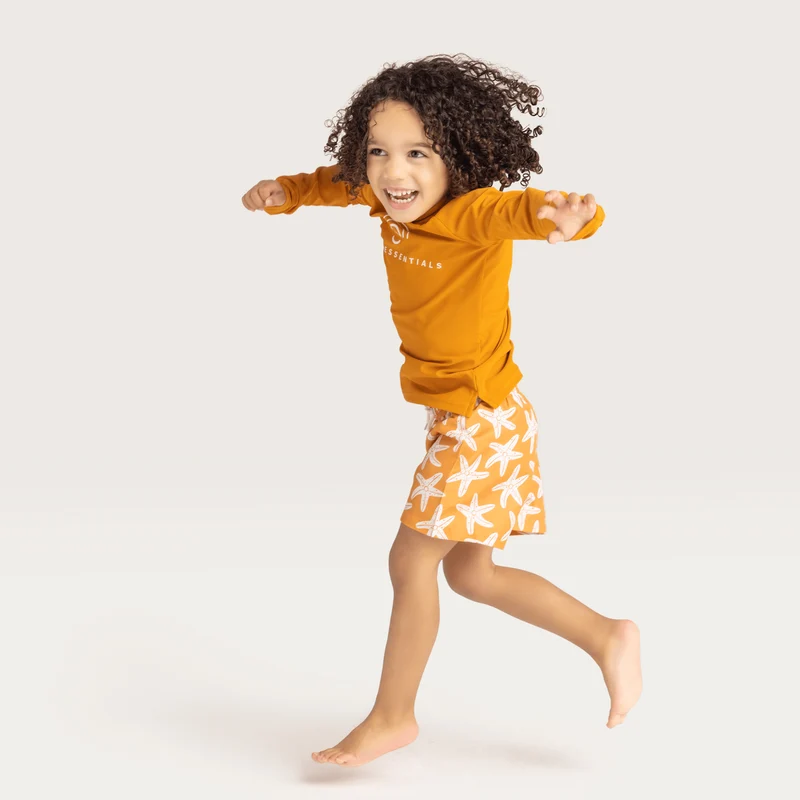 Swimming T-Shirt - Long Sleeve - Orange - Seastar