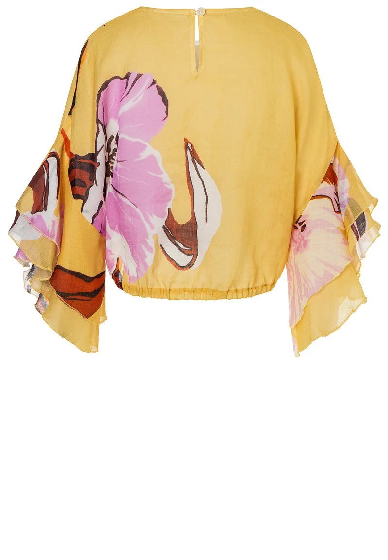 Volantärmel-Top Dorexom