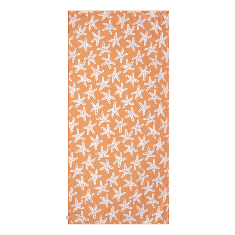 Beach Towel Microfiber - Orange - Seastar 135 x 65 cm