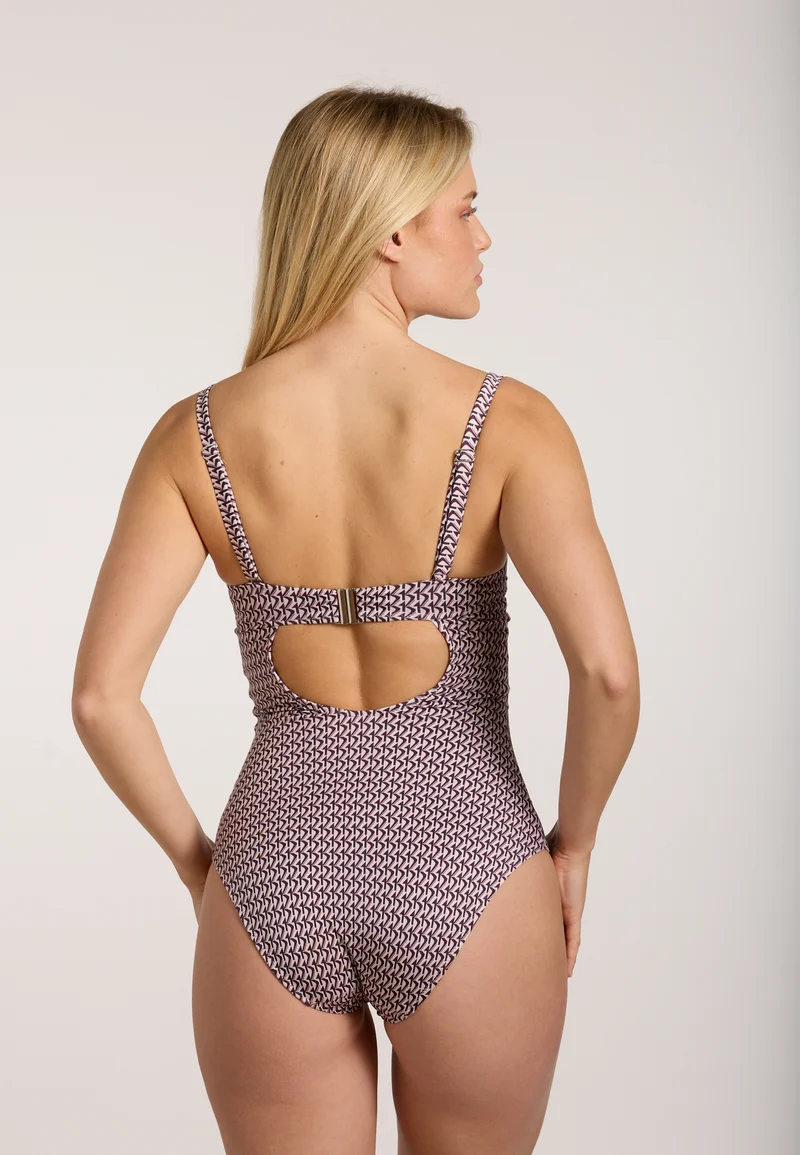 Metallic Shine Wire Swimsuit