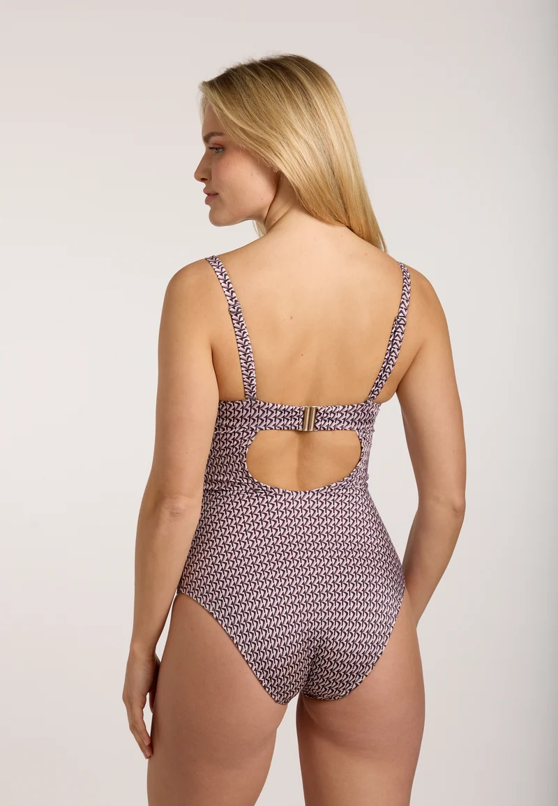 Metallic Shine Wire Swimsuit