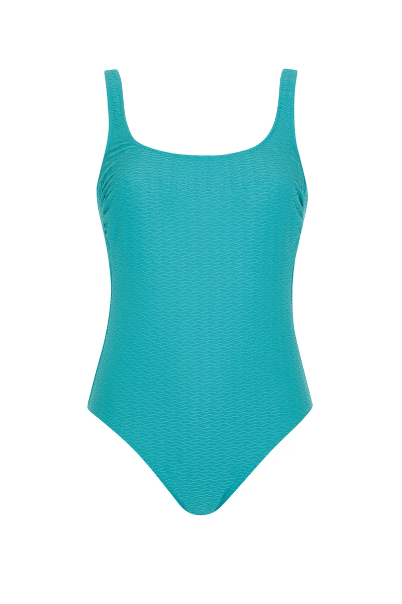 Solid Structure Swimsuit