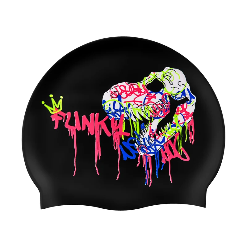 Funky Silicone Swim Cap Print