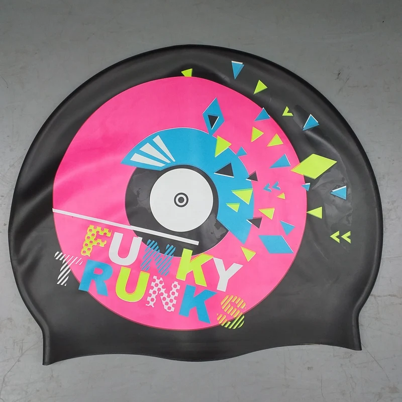 Funky Silicone Swim Cap Print