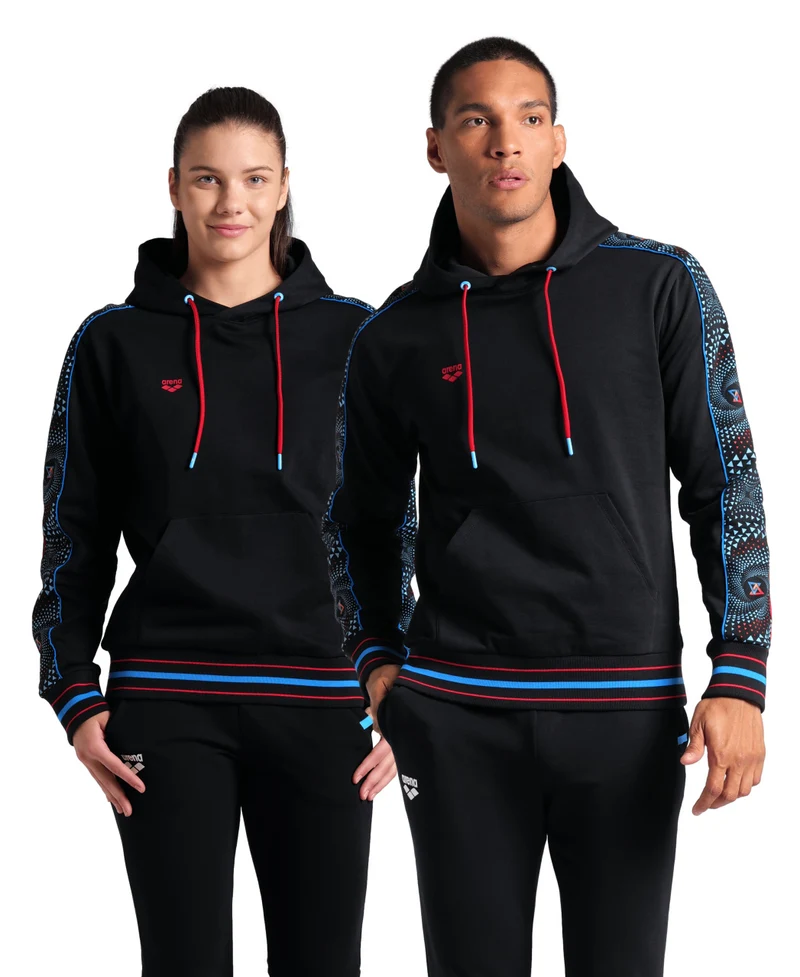 Arena Unisex FIREFLOW Kapuzenpullover Black - Multi