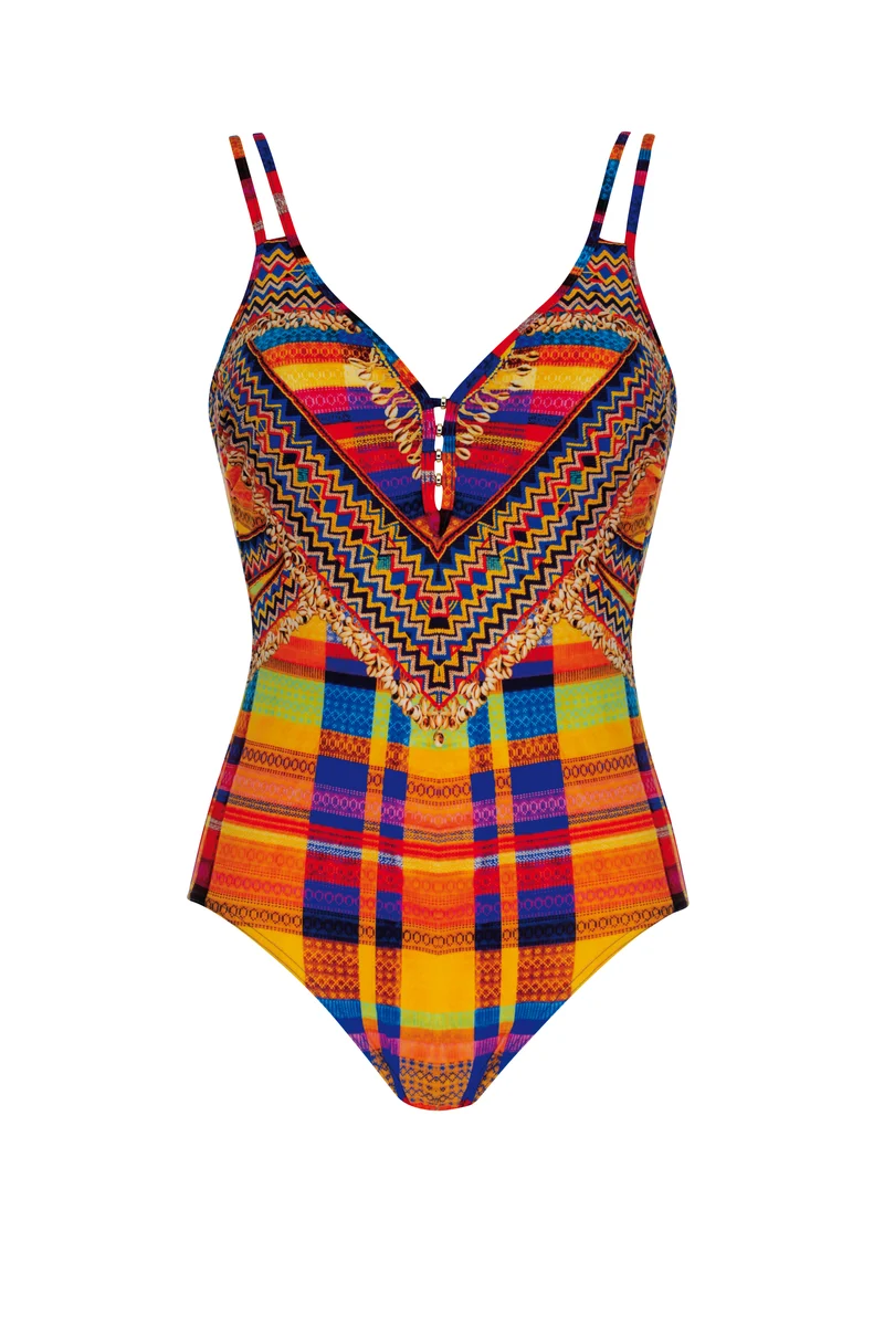 Ethno Check Swimsuit