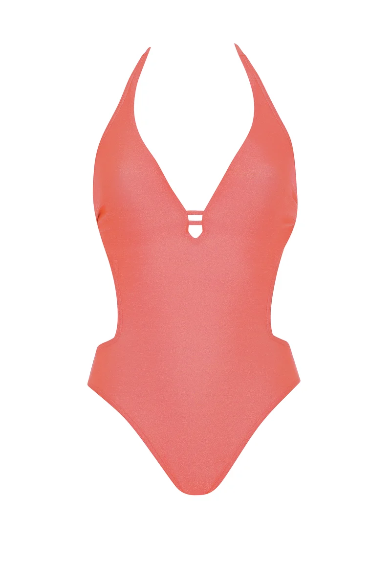 Shimmer Neckholder Swimsuit