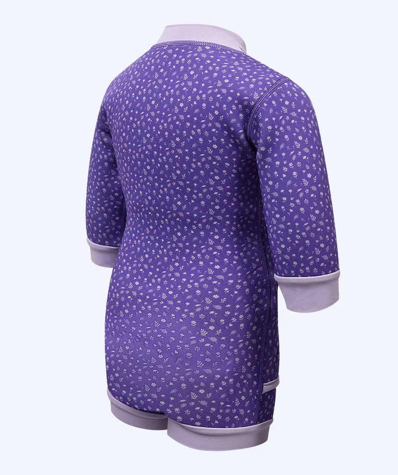 Watery Neoprenanzug für Babys - Tropical Wrap'n Nappy - Lila