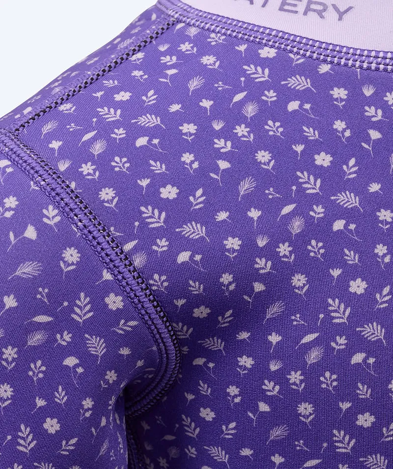 Watery Neoprenanzug für Babys - Tropical Wrap'n Nappy - Lila