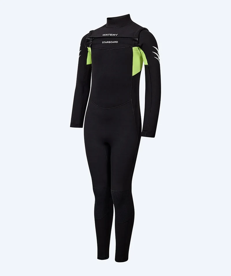 Watery Neoprenanzug für Kinder - Starboard (3-2mm) - Schwarz/Grün
