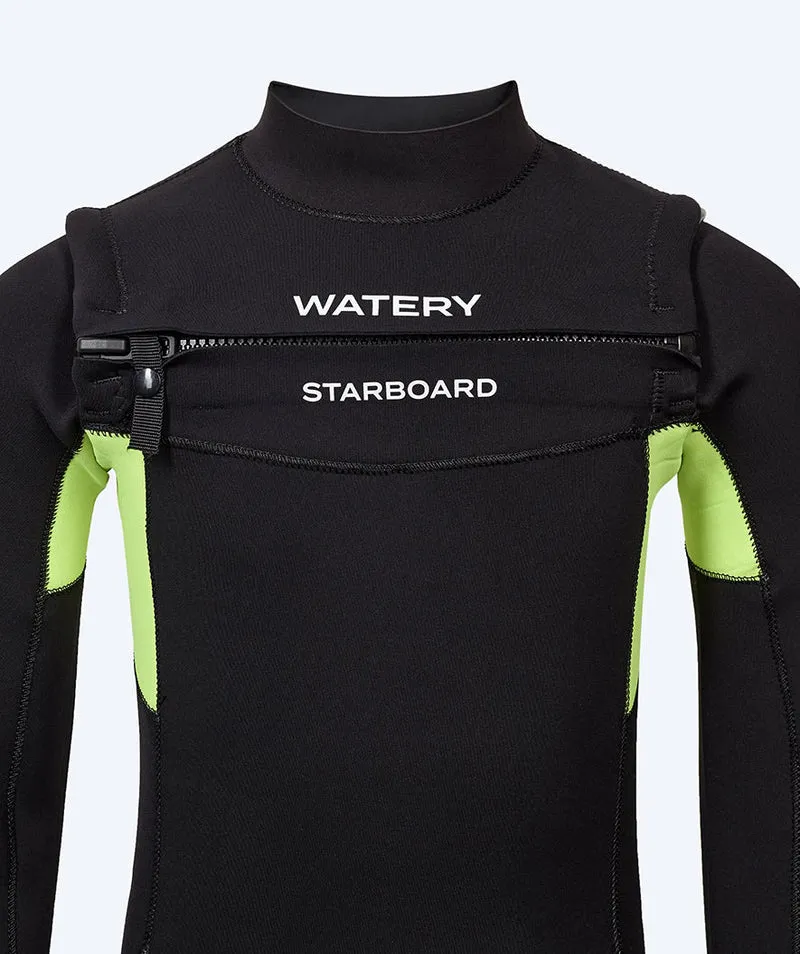 Watery Neoprenanzug für Kinder - Starboard (3-2mm) - Schwarz/Grün