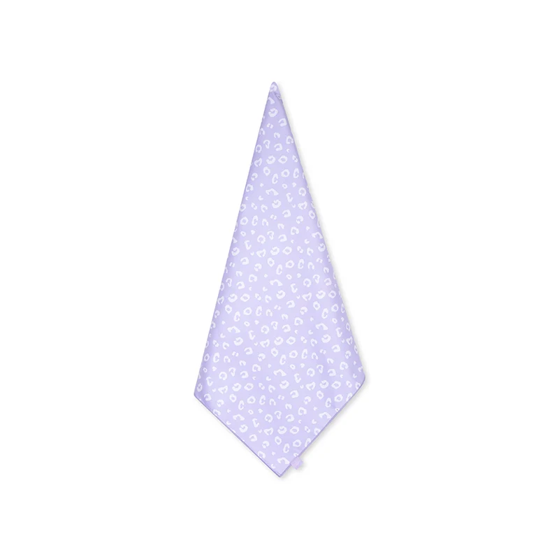 Beach Towel Microfiber - Lila - Leopard - 135 x 65 cm