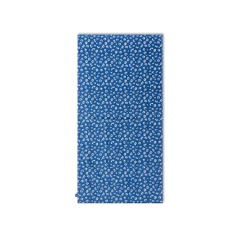 Beach Towel Microfiber - Blue - Leopard - 180 x 90 cm