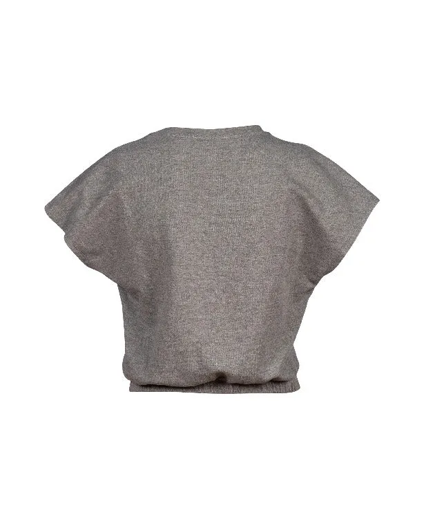 Arena Women's Icons Crop Tee T-Shirt Dark Grey Heather