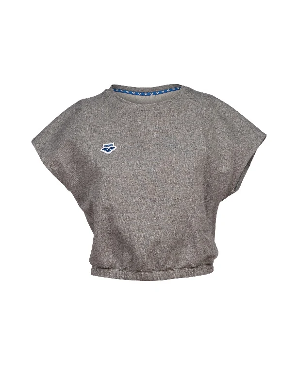 Arena Women's Icons Crop Tee T-Shirt Dark Grey Heather