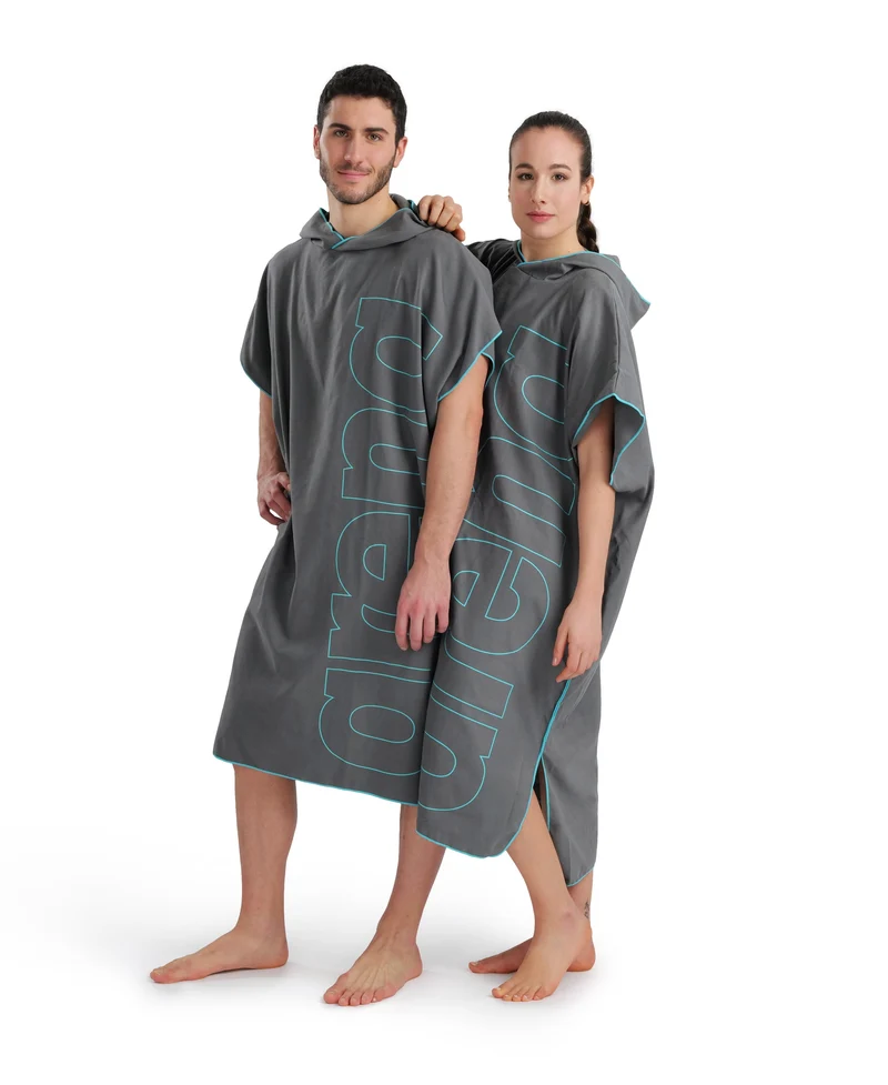 Arena Unisex Smart Plus Poncho Dark Grey-Sky