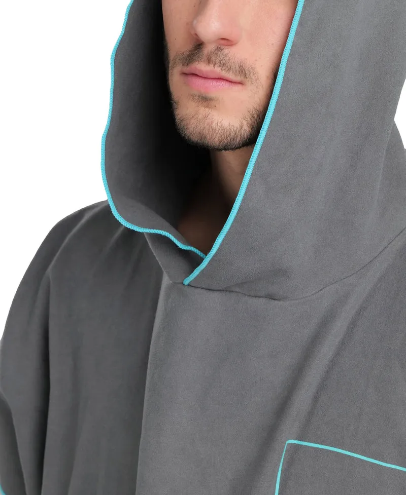 Arena Unisex Smart Plus Poncho Dark Grey-Sky