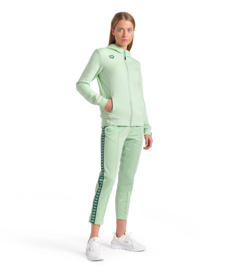 Arena Damen Sport Kapuzenjacke Panel Light Green