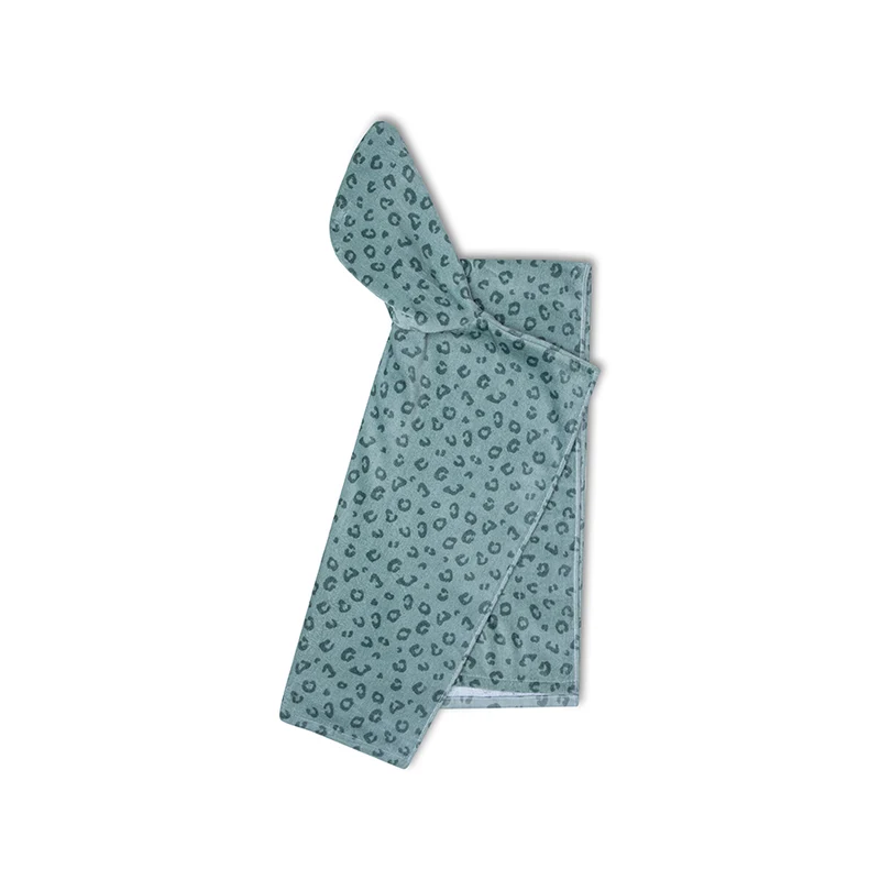 Beach Poncho - Green - Leopard - 65 x 65 cm