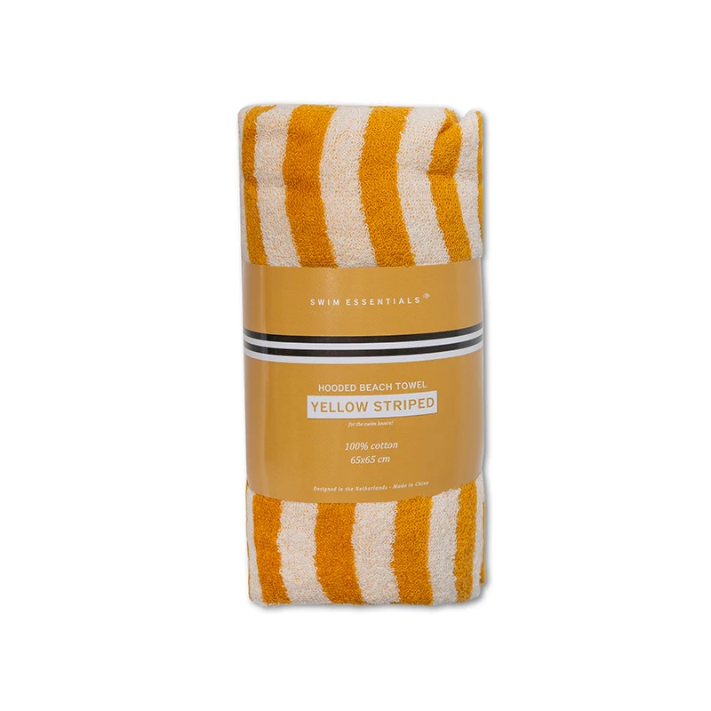 Beach Poncho - Yellow/White - Flow - 65 x 65 cm