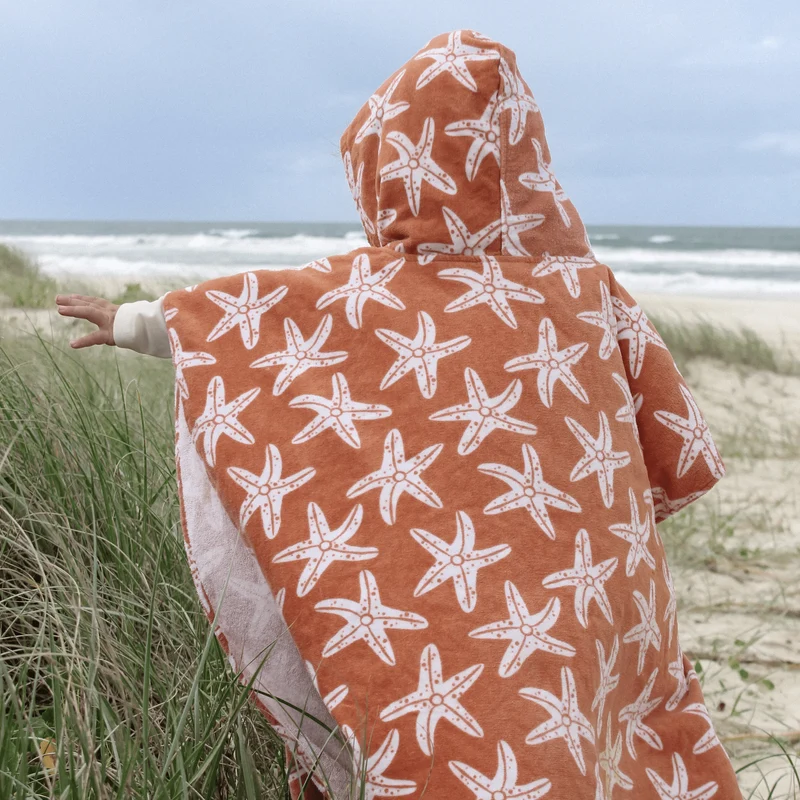 Beach Poncho - Orange - Seastar