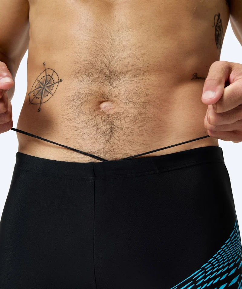 Speedo Aquashorts für Herren - Medley Logo - Schwarz/Hellblau