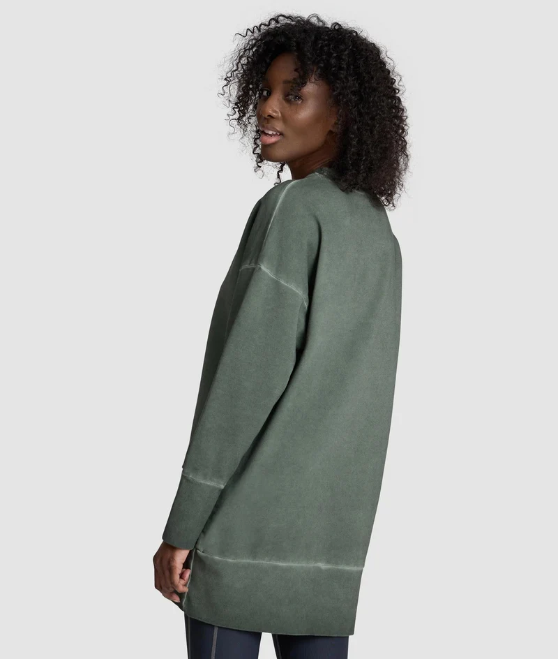Arena Womens Icons Oversize Sweatshirt Crew Sage-Delave