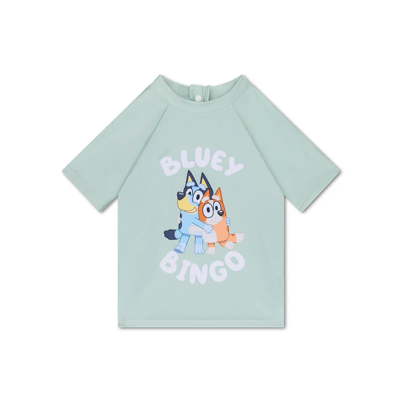 Swimming T-Shirt - Short Sleeve - Green - Bluey