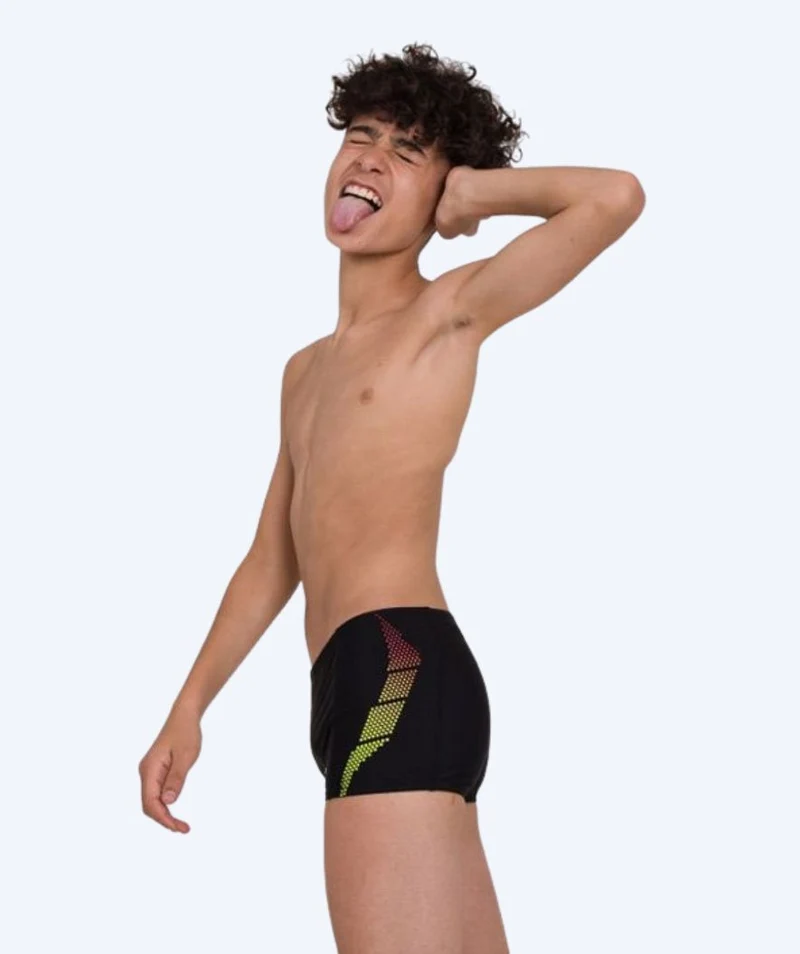 Speedo Aquashorts für Jungen - Placement Panel - Schwarz/Gelb