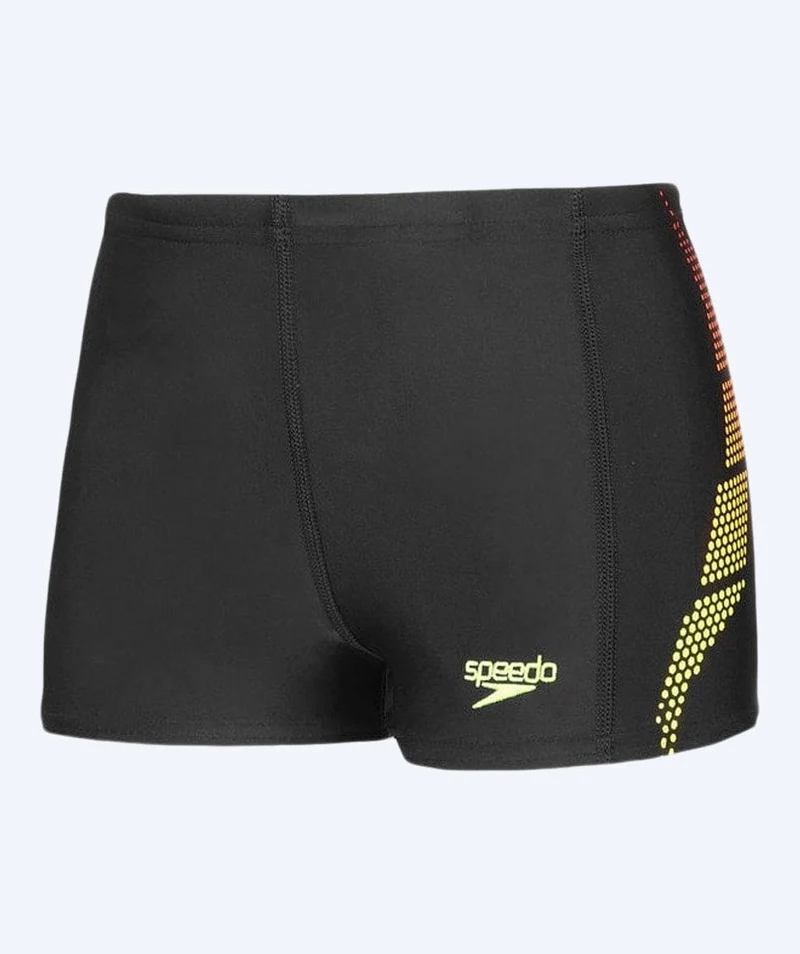 Speedo Aquashorts für Jungen - Placement Panel - Schwarz/Gelb