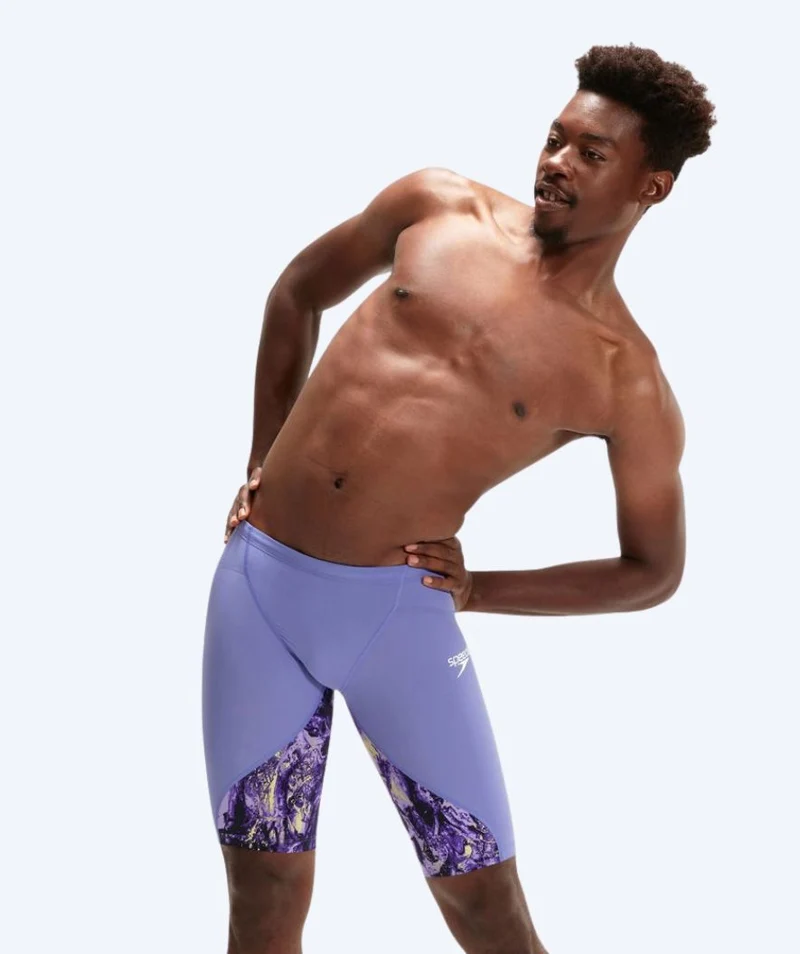 Speedo Wettkampf Badehose für Herren - LZR Ignite - Lila/Gelb