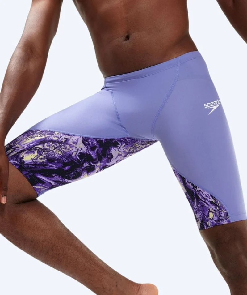 Speedo Wettkampf Badehose für Herren - LZR Ignite - Lila/Gelb