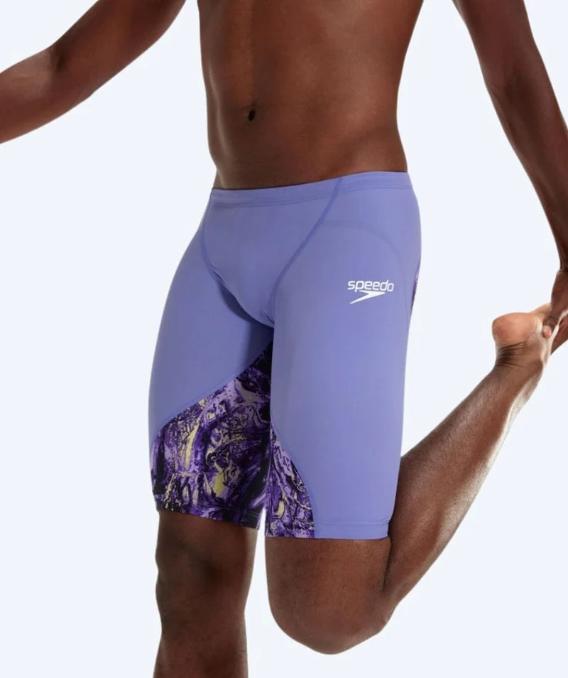 Speedo Wettkampf Badehose für Herren - LZR Ignite - Lila/Gelb