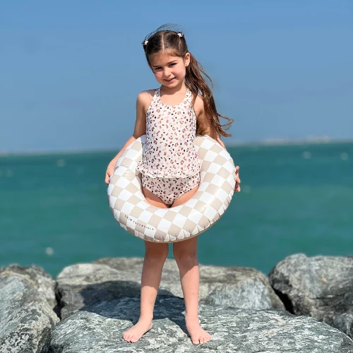 Swim Ring - Beige - Checkmate