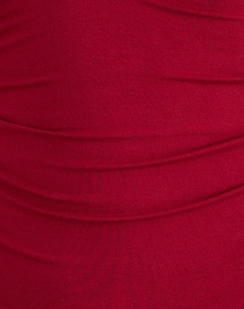 Lycia Plunge Top in Adrenalinrot