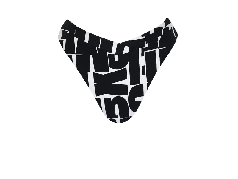 Letter Print High Waist Bottom