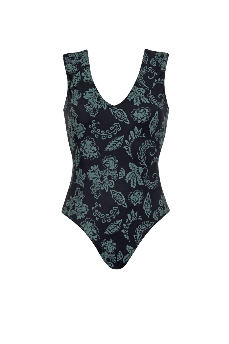 Floral Shade Sporty Swimsuit