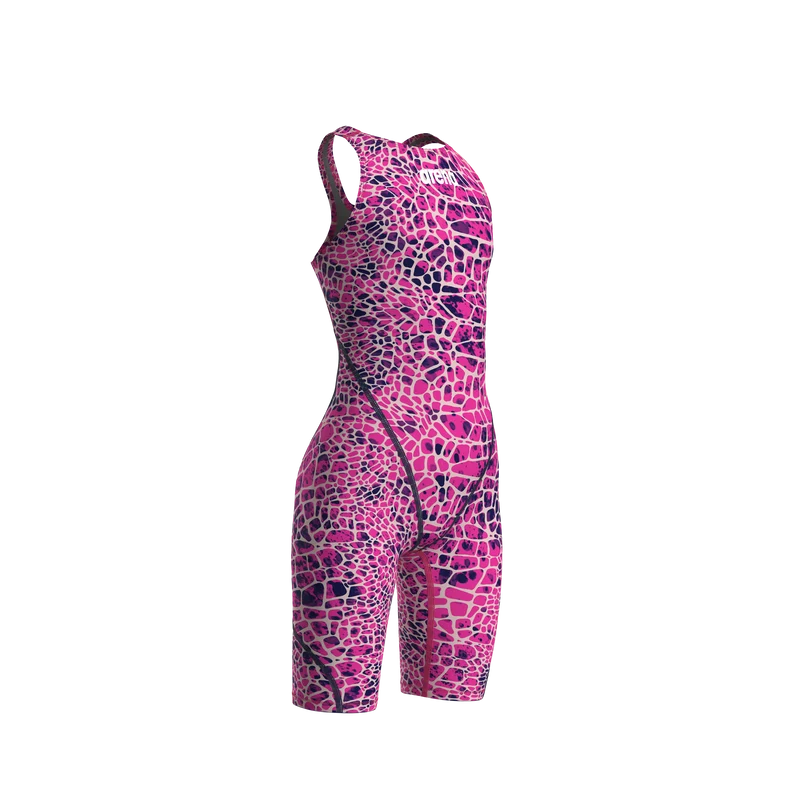 Arena Mädchen Wettkampf Schwimmanzug Powerskin ST Next LE OB Snake Pink