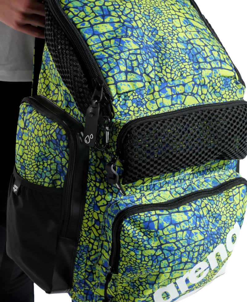 Arena One Go Rucksack 45L Allover Snakeskin Green