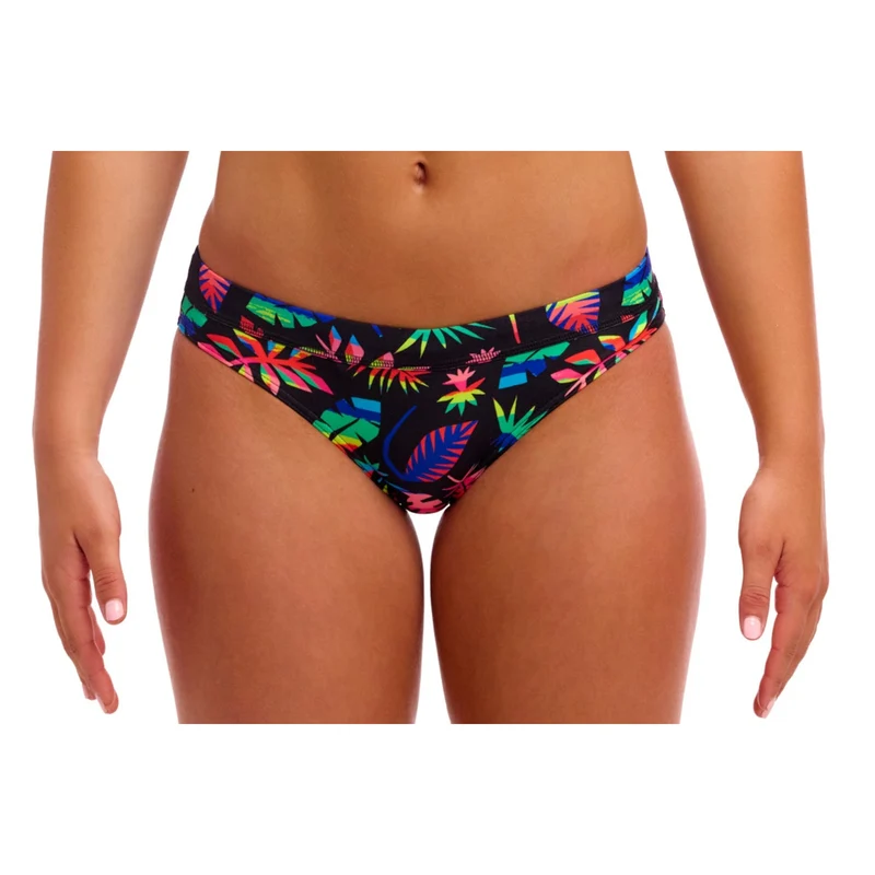 Funkita Damen Bikini Slip Sports Brief Lost Leaf