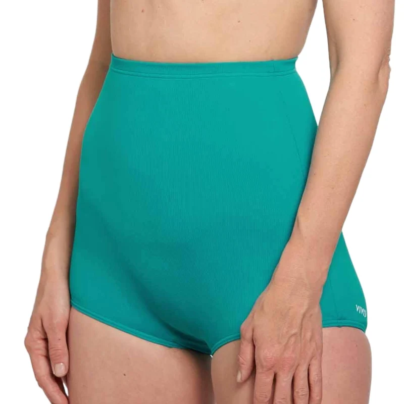 Solid Rib High Waist Bottom