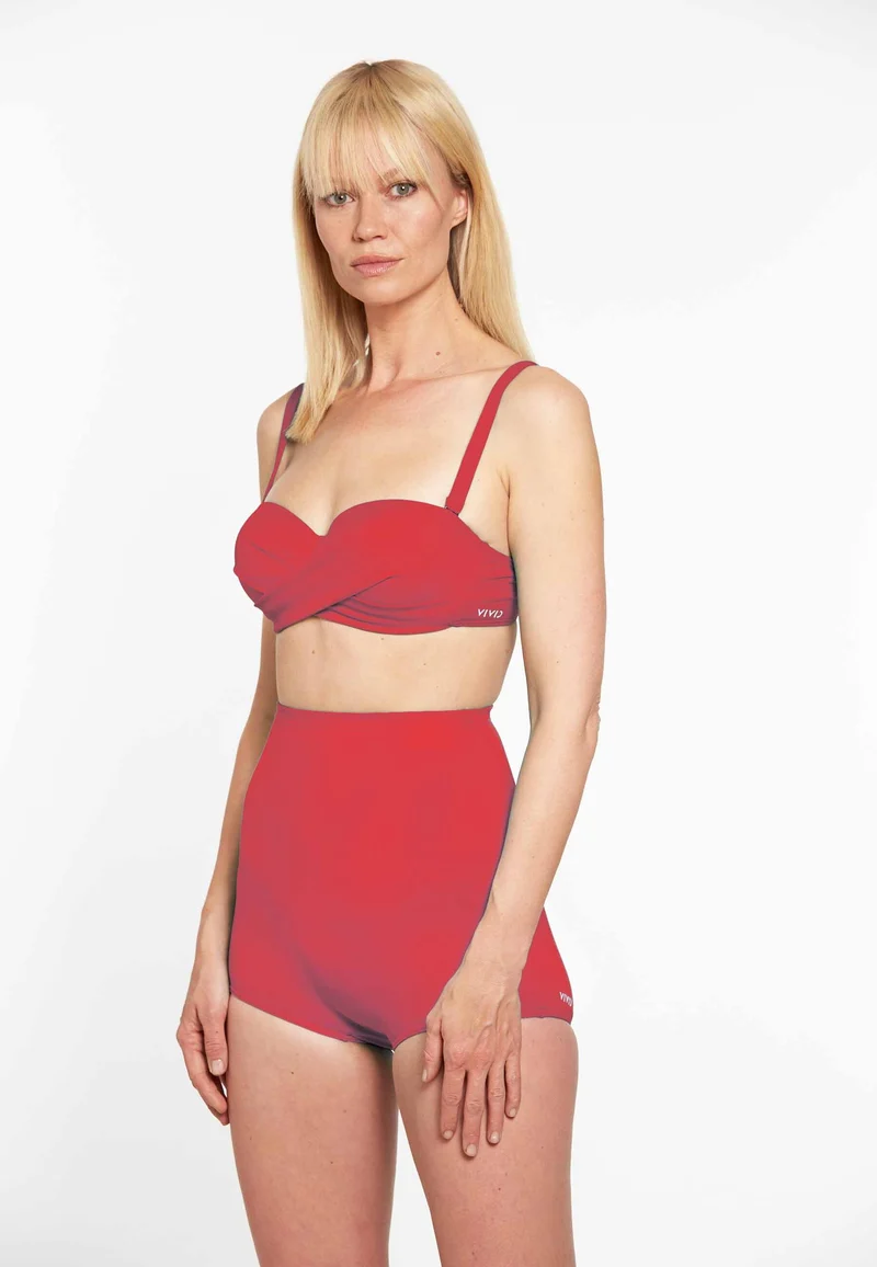 Solid Rib High Waist Bottom