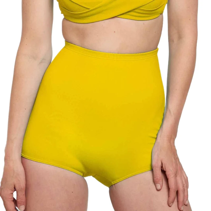 Solid Rib High Waist Bottom