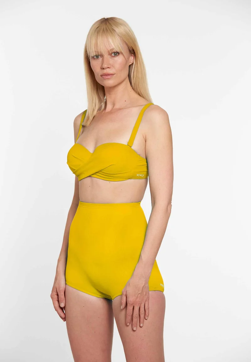 Solid Rib High Waist Bottom