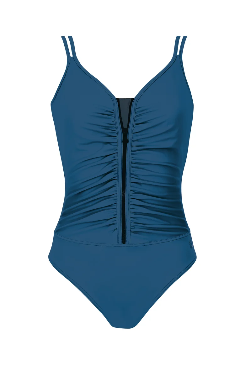 Color Up Zipper Swimsuit