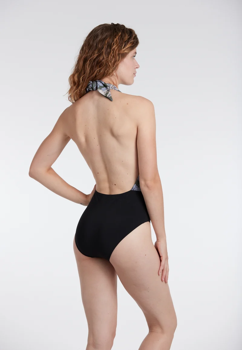 Tropical Neckholder Swimsuit