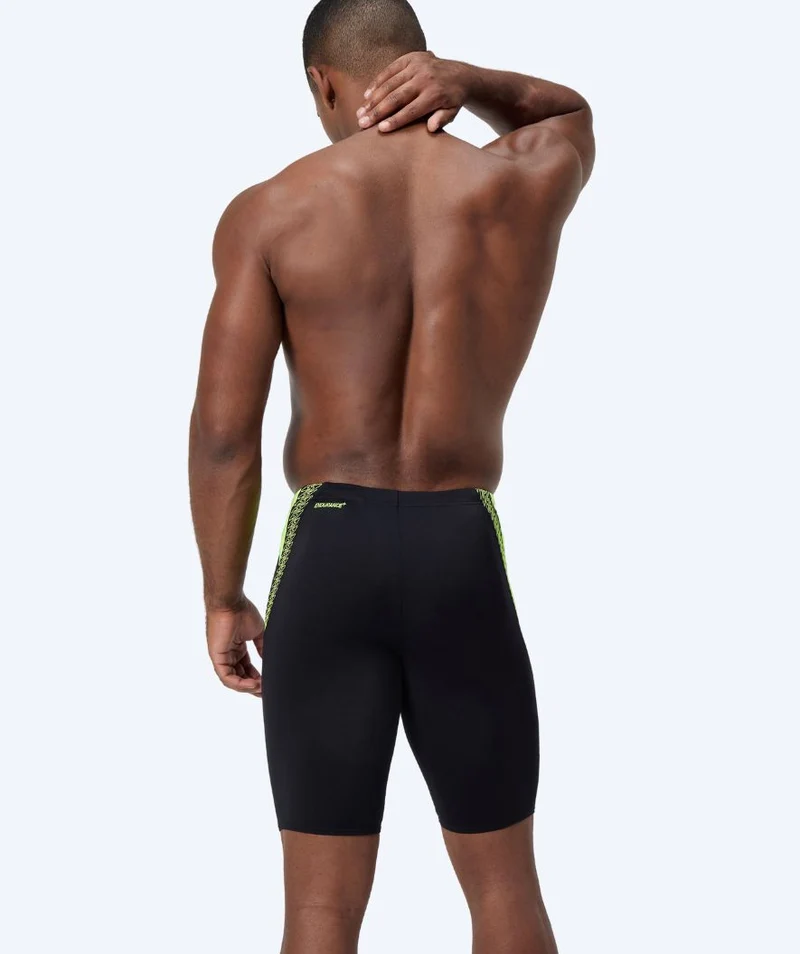 Speedo lange Badehose für Herren - Hyperboom Splice - Schwarz/Gelb